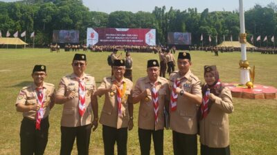 Ketua Kwarda Sumut Hadiri Apel Akbar HUT Pramuka ke-63 di Cibubur