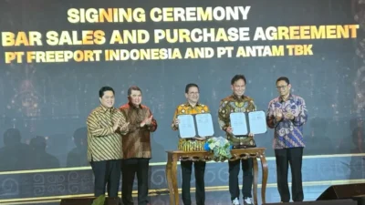 Sinergi Antam dan Freeport Hasilkan Penghematan Devisa hingga Rp200 Triliun